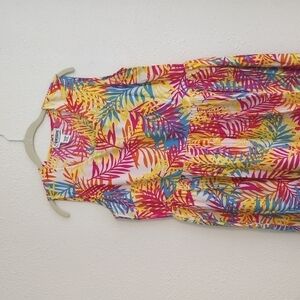 Expressions Catalog Colorful Summer Beachy Boho Maxi Dress Size Small Hawaii